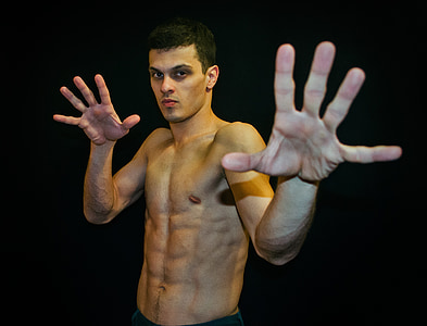 man raising hands thumbnail
