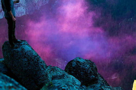 person standing on rock thumbnail