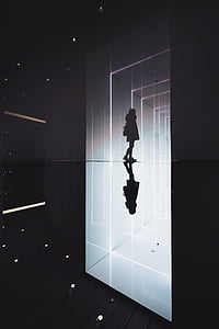 silhouette photo of person inside building thumbnail