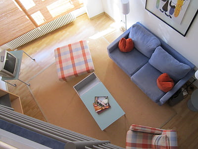 gray CRT TV on white table thumbnail
