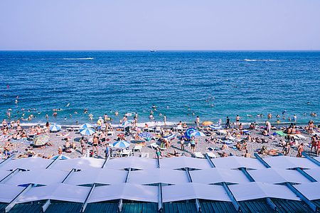people standing on shore thumbnail
