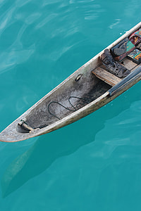 canoe on body of water during daytime thumbnail