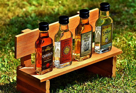 four glass bottles thumbnail