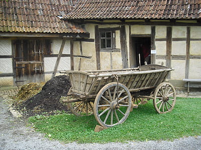 brown wooden wagon thumbnail
