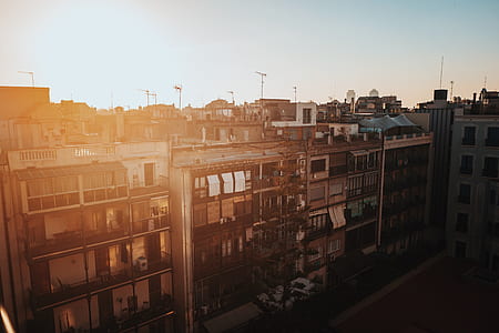 mid-rise building at sunset thumbnail