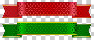 Christmas Banner , Green and Red Banner Set , two red and green ribbons PNG clipart