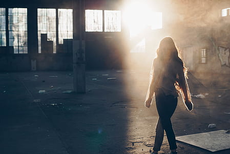 sunlight passing through standing woman thumbnail