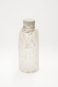 clear water bottle with gray cap thumbnail