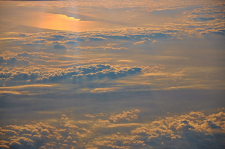 aerial view of cloudy sky thumbnail