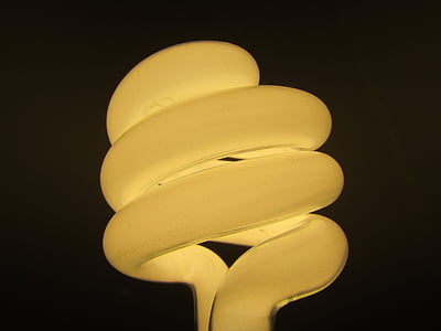 turned-on fluorescent light bulb thumbnail