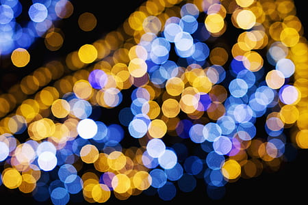 photo of blue and yellow bokeh lights thumbnail