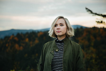 woman wearing black jacket thumbnail