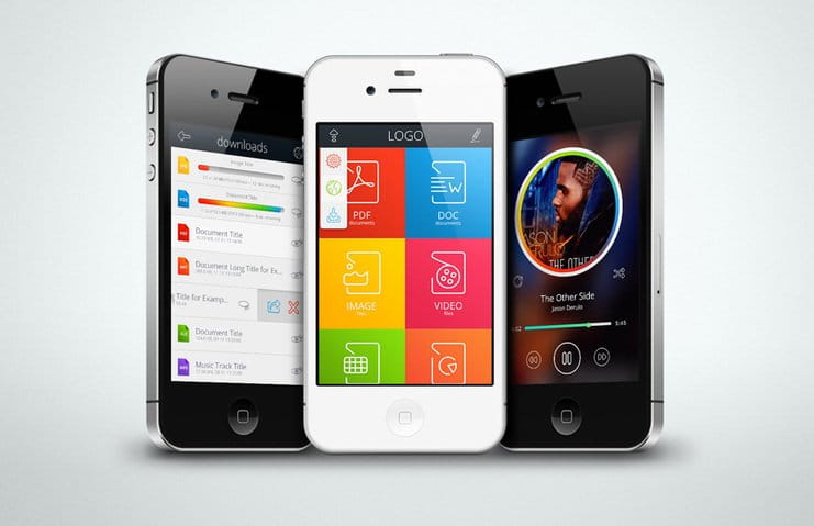 File Manager App Kit psd file