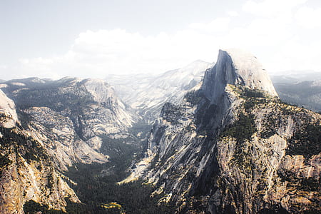 aerial photograph of mountain range thumbnail