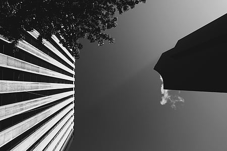 grayscale photography of high rise building thumbnail