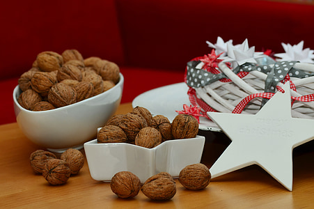 walnut lot on two white bowls thumbnail