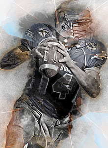 NFL player painting thumbnail