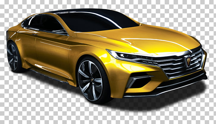 Roewe Vision R Yellow Gold, gold Lamborghini coupe PNG
