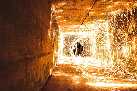 steel wool photography of tunnel thumbnail