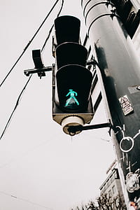 photo of turned on street cross traffic sign thumbnail