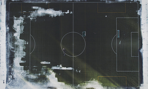 aerial photography of soccer field thumbnail
