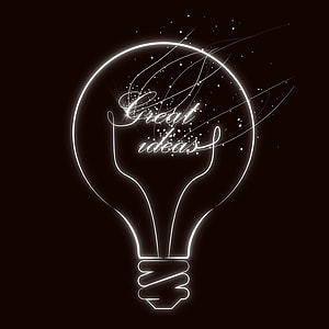 white Great Ideas light bulb illustration thumbnail
