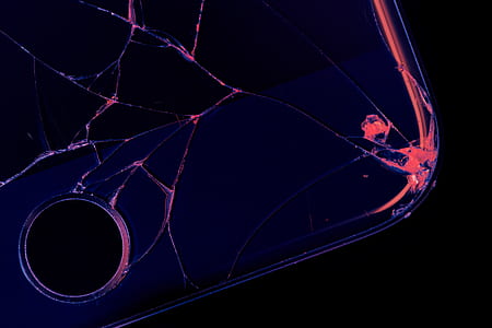 broken, glass, phone, mobile phone thumbnail