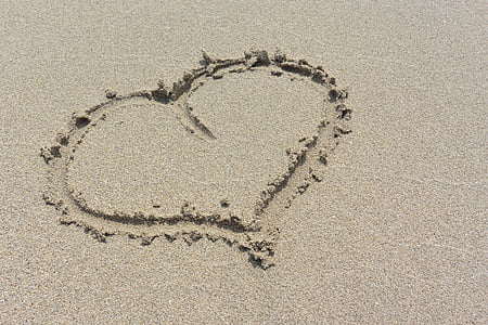 heart sand illustration during daytime thumbnail