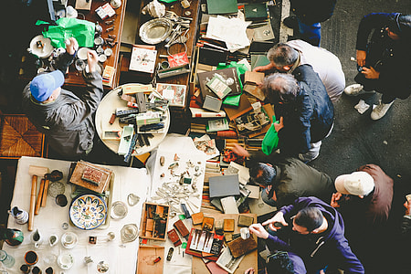 people standing near tables thumbnail