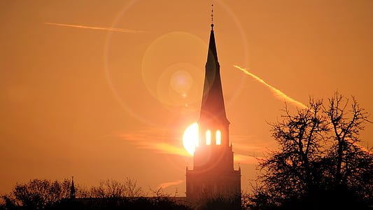 tower during golden hour thumbnail