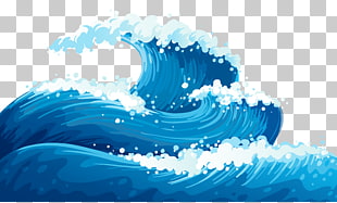 Wind wave Euclidean Wave , Blue Sea Waves Ground , blue ocean waves illustration PNG clipart