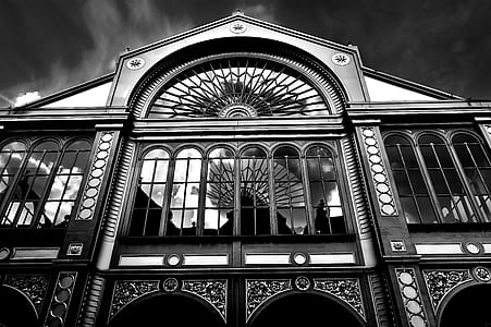 light, black-and-white, art, building thumbnail