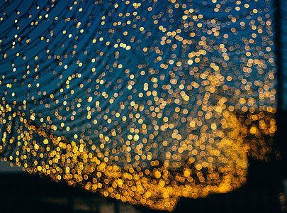 orange bokeh lights digital wallpaper thumbnail