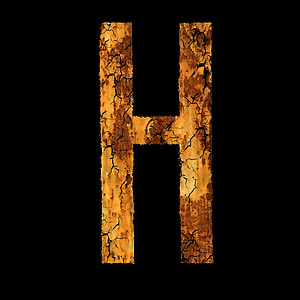 brown wooden H letter thumbnail