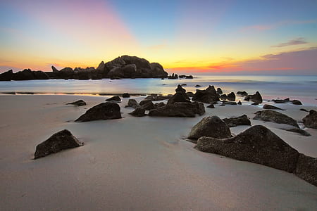sea, dawn, nature, sky thumbnail