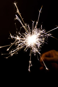 person holding sparkler thumbnail