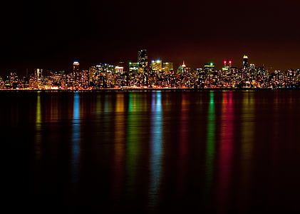 city buildings during night thumbnail