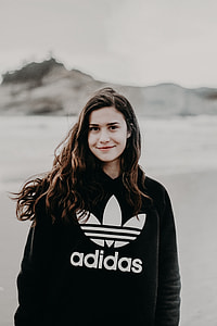 adidas, woman, teen, brunette thumbnail