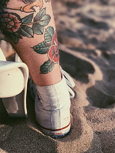 person standing on sand thumbnail