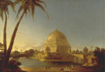 illustration of white building near body of water thumbnail