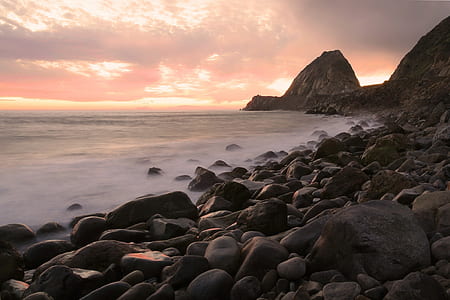rocks on seashore thumbnail