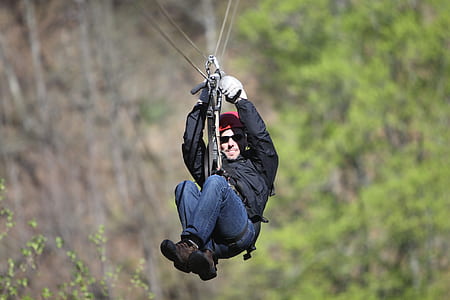 man doing zip line thumbnail