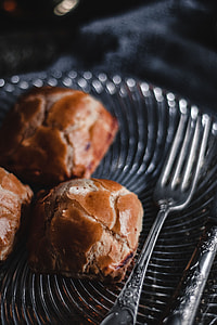 Sweet buns with cream cheese inside thumbnail