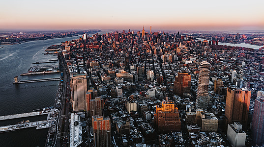 aerial view of City buildings photography thumbnail