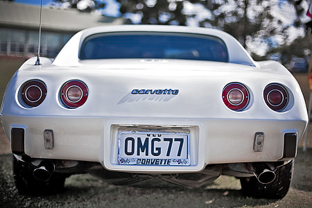 white Corvette car thumbnail