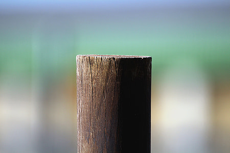 close-up of brown wood post thumbnail