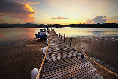 brown wooden dock thumbnail