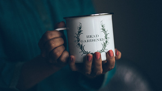 person holding white Head Gardener mug thumbnail