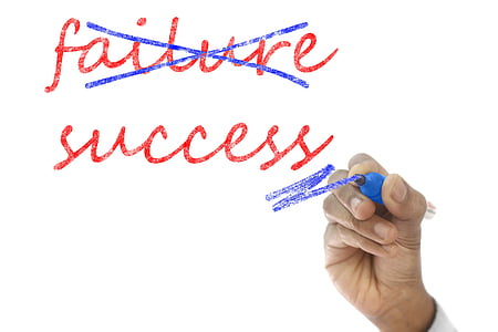 white background with failure and success text overlay thumbnail