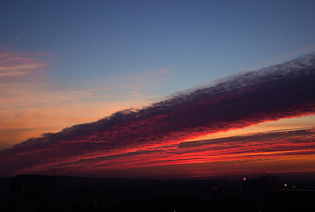 silhouette of city during golden hour thumbnail